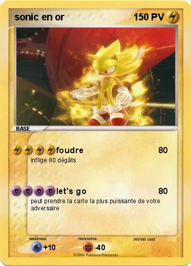 Pokemon sonic en or