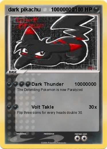 Pokemon dark pikachu       10000000