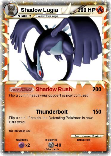 Pokemon Shadow Lugia