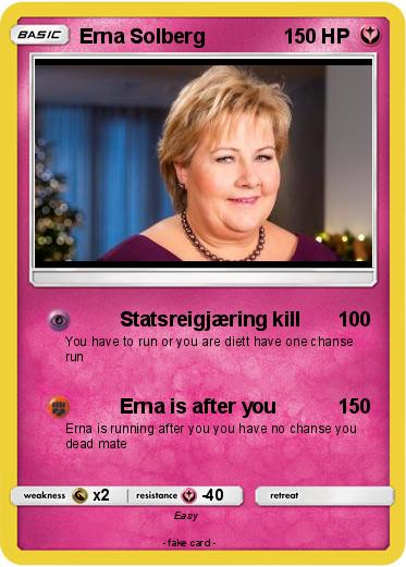 Pokemon Erna Solberg