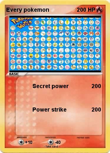 Pokemon Every pokemon