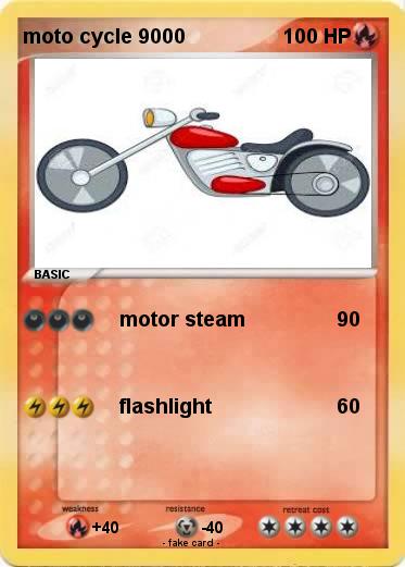Pokemon moto cycle 9000