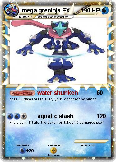 Pokemon mega greninja EX