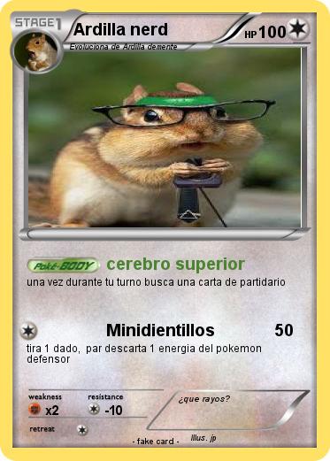 Pokemon Ardilla nerd