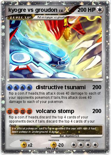 Pokemon kyogre vs groudon