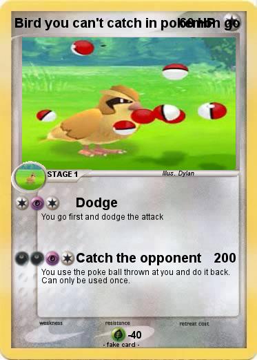 Pokemon Bird you can't catch in pokemon go