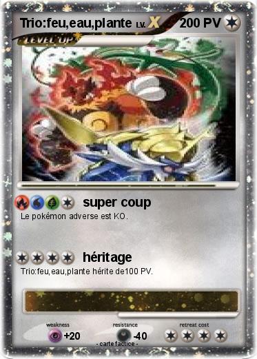 Pokemon Trio:feu,eau,plante