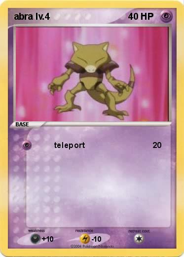 Pokemon abra lv.4