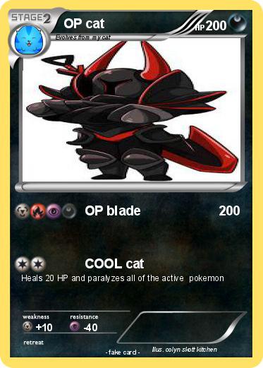 Pokemon OP cat