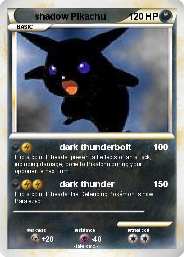 Pokemon shadow Pikachu