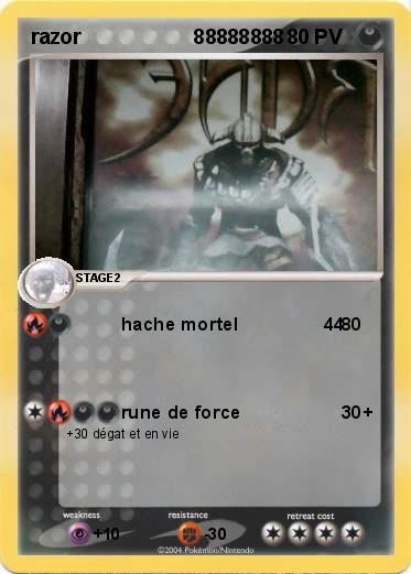Pokemon razor                    88888888