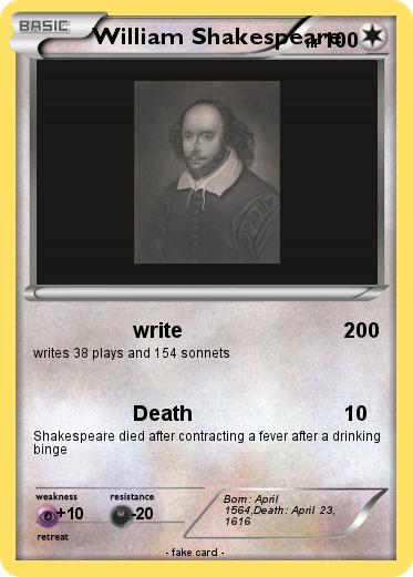 Pokemon William Shakespeare