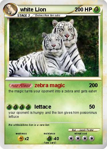 Pokemon white Lion
