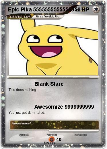 Pokemon Epic Pika 55555555555555