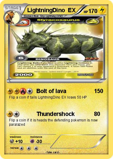 Pokemon LightningDino  EX