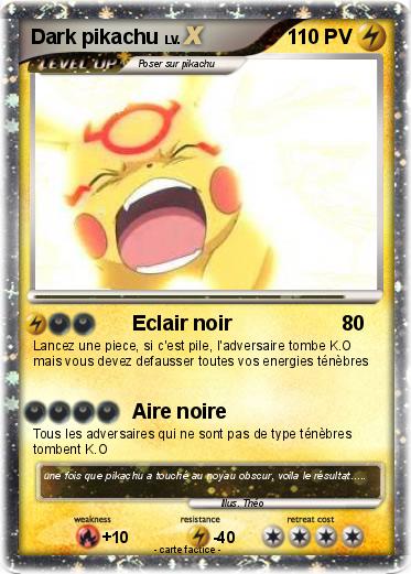 Pokemon Dark pikachu