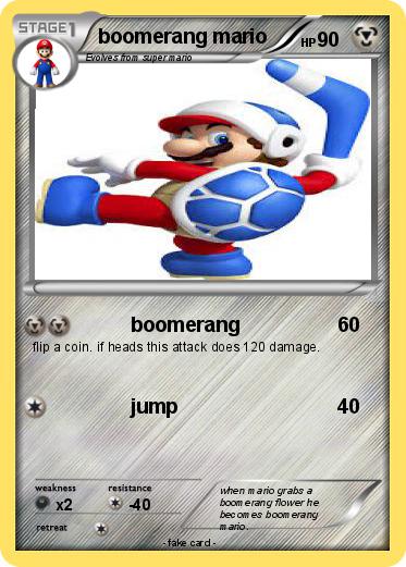 Pokemon boomerang mario