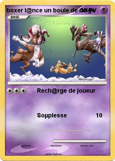 Pokemon boxer l@nce un boule de neige