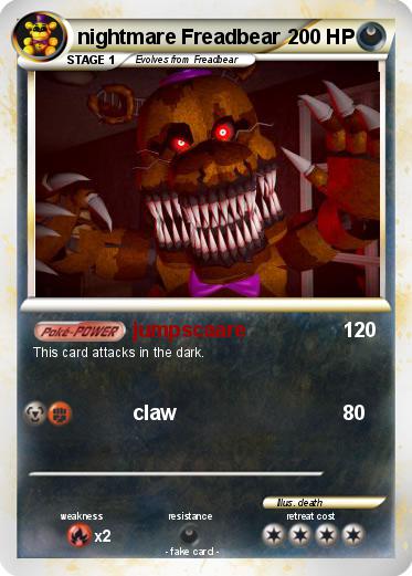 Pokemon nightmare Freadbear