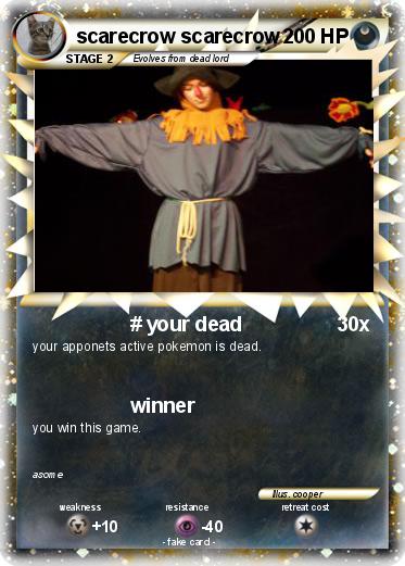 Pokemon scarecrow scarecrow