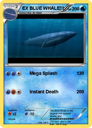 Pokemon EX BLUE WHALE!!!