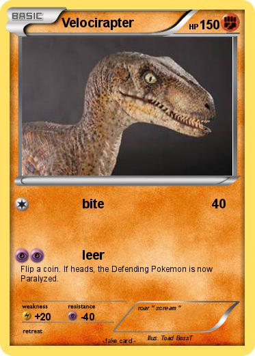 Pokemon Velocirapter