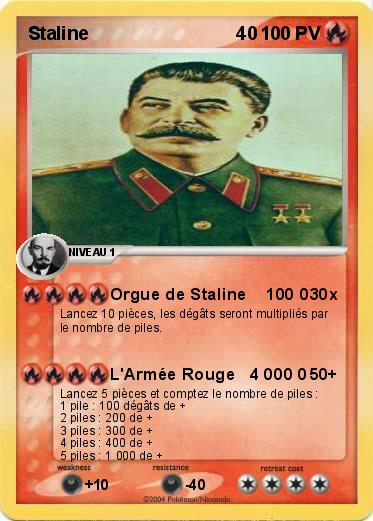 Pokemon Staline                             40
