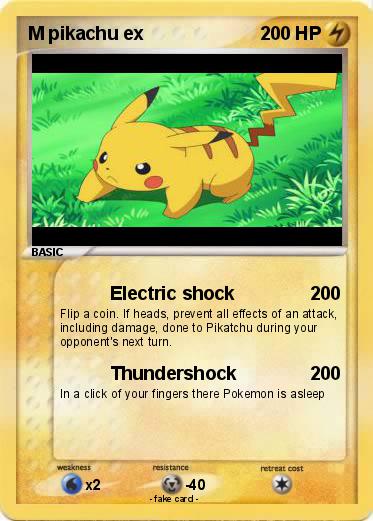 Pokemon M pikachu ex