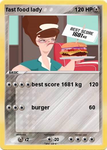 Pokemon fast food lady