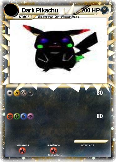 Pokemon Dark Pikachu