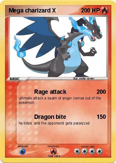 Pokemon Mega charizard X