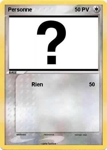 Pokemon Personne
