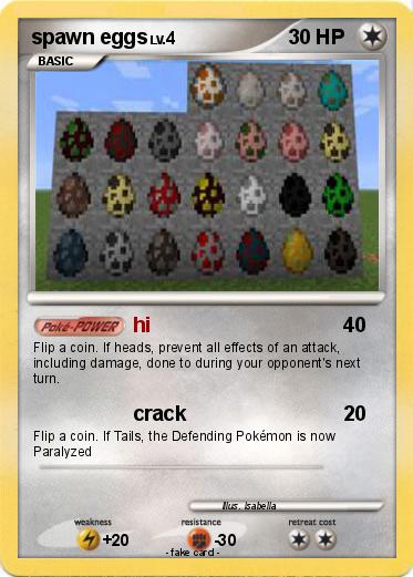 Pokemon spawn eggs