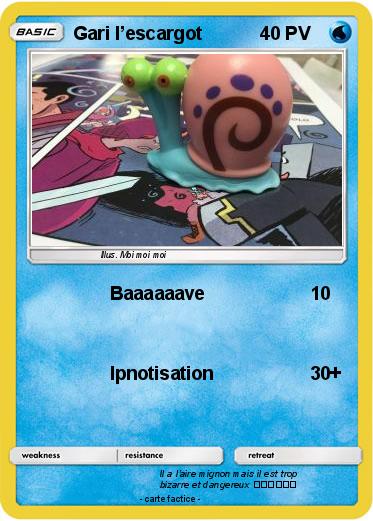 Pokemon Gari l’escargot