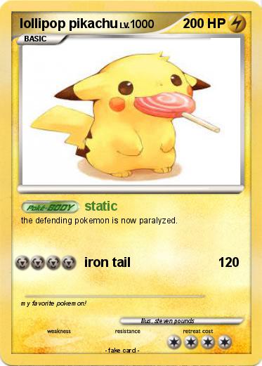 Pokemon lollipop pikachu