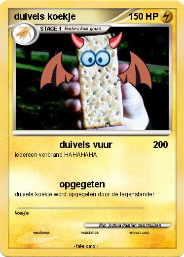 Pokemon duivels koekje