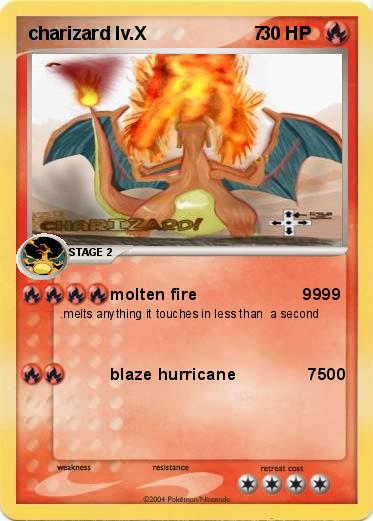 Pokemon charizard lv.X                     7
