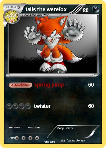 Pokemon tails the werefox