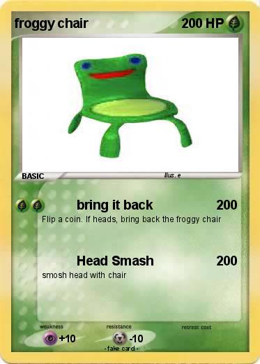 Pokemon froggy chair