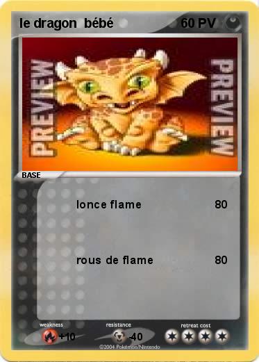 Pokemon le dragon  bébé