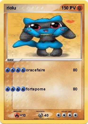 Pokemon riolu