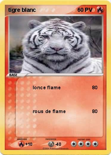 Pokemon tigre blanc