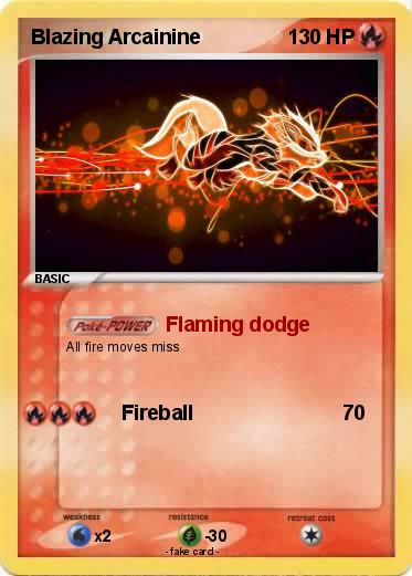 Pokemon Blazing Arcainine