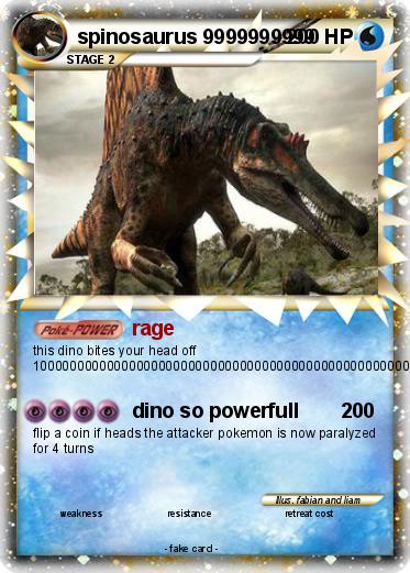 Pokemon spinosaurus 9999999999
