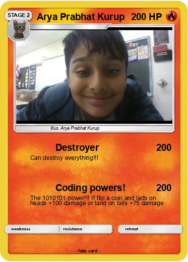 Pokemon Arya Prabhat Kurup