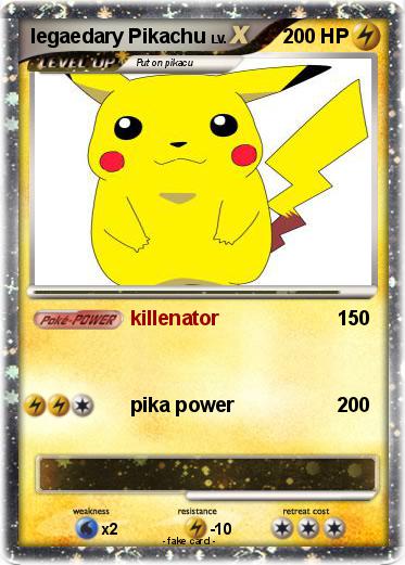 Pokemon legaedary Pikachu