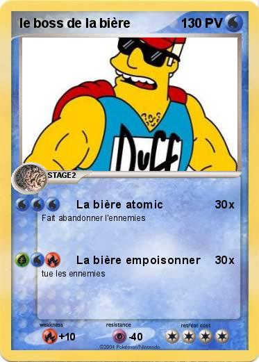Pokemon le boss de la bière