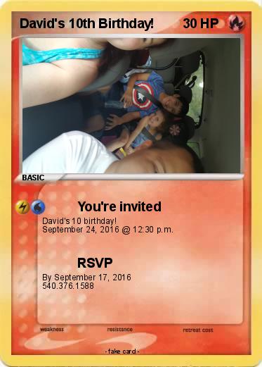 Pokemon David's 10th Birthday!