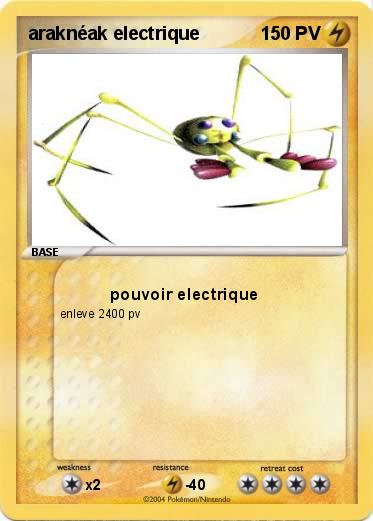 Pokemon araknéak electrique