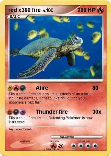 Pokemon red x390 fire